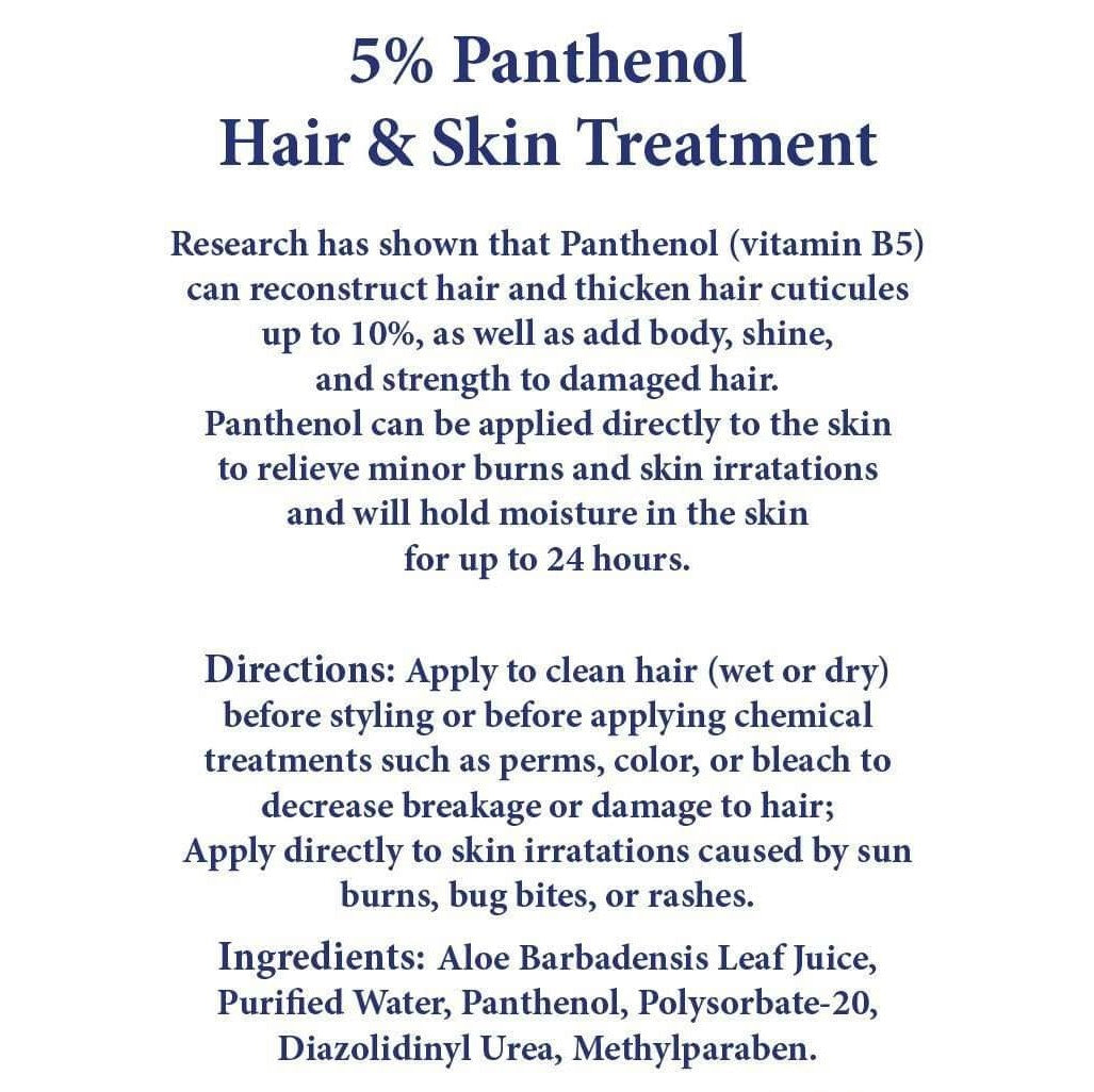 5% Panthenol (Vitamin B5) Hair & Skin Treatment - 8oz
