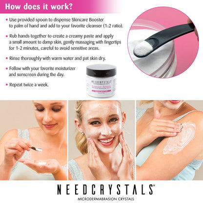 Microdermabrasion Crystals DIY Exfoliating Facial Scrub Skin Care, 4 Oz Size 120 Grit.